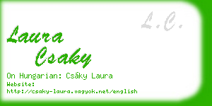 laura csaky business card